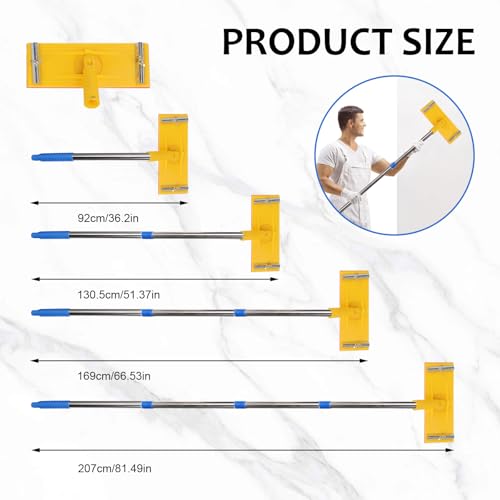 Ponceuse pour cloison sèche éliminant l'usage d'échelle sur mur et plafond - 3