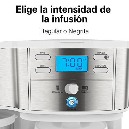 Hamilton Beach - Cafetera con doble sistema de preparación, con taza de viaje, hasta 12 tazas de café, cafetera de… - Imagen 4