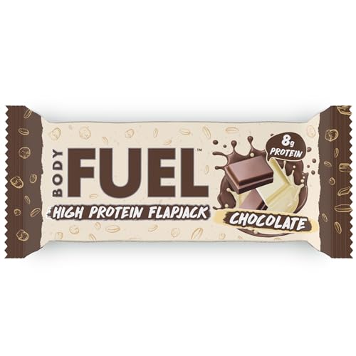 BodyFuel High Protein Flapjack - 8g Protein, Low Sugar, High Fiber Snack for Pre-Workout & Post-Workout Recovery (Chocolate)(12 x 40g) - Image 4