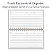 Check Registers for Personal Checkbook - A6 Blank Ledger Transaction Registers for Personal, Check Register Book for Checking and Saving Account, Deposit and Credit Card, 3,75