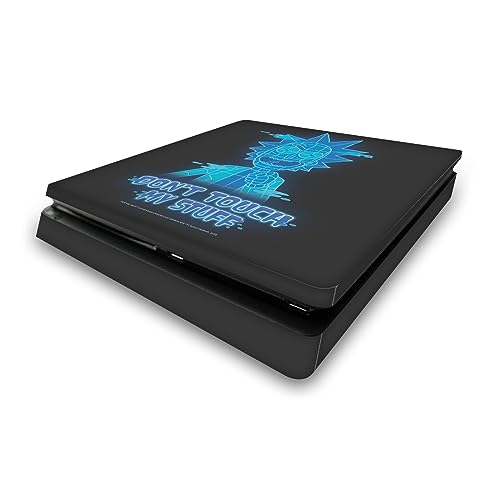 Sticker PS4 Slim vinyle évite les rayures console Rick and Morty