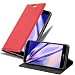 Produktbild Cadorabo Hülle für Huawei P9 Plus in Apfel ROT - Handyhülle mit Magnetverschluss, Standfunktion und Kartenfach - Case Cover Schutzhülle Etui Tasche Book Klapp Style