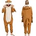CUTTUECD Adult Otter Onesie Animal Halloween Costume - Cozy One-Piece Cosplay Pajamas for Women and Men
