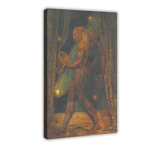 Affiche Le Fantôme d'une Puce William Blake avec cadre 20x30 cm