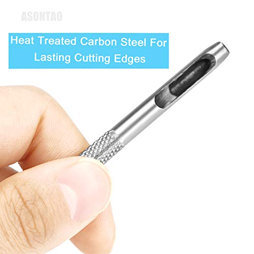 Leather Hole Punch，Leather Punch Tool ，Leather Stitching Punch, Leather Punch For Leather Watch Band, Leather, Gasket Belt, Fabric, Canvas Paper Plastics. Asontao (Hole Punch A) #TOP5