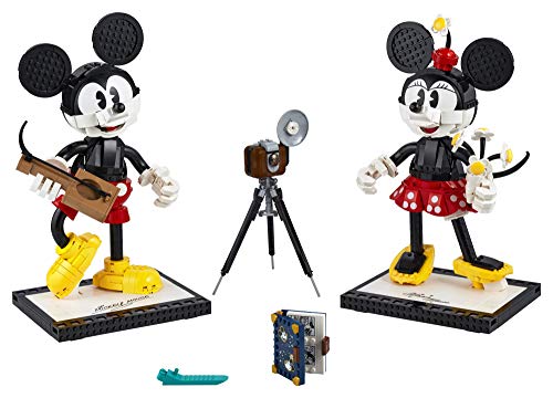 Lego Disney Mickey Mouse & Minnie Mouse Buildable Characters (43179), Classic-Style Mickey Mouse Collectible Adult Building Kit, New 2021 (1,739 Pieces) #TOP1