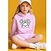 Klyatpxoen Size 12 13 Years Teen Girls Cute Clothes Hooded Sweatshirt & Shorts 2PCS Casual Girls Spring Clothing Sets Pink(12-13Y)