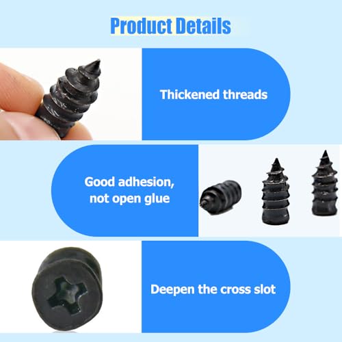Image of Tire Repair Nails Kit with 2 Sizes, 2026 Upgraded Tire Plugs Kit, Screw in Tire Repair Plugs with Box and Screwdriver, Fast Repair,Phillips Head Tire Plugs for Car Motorcycle Truck (40pcs)