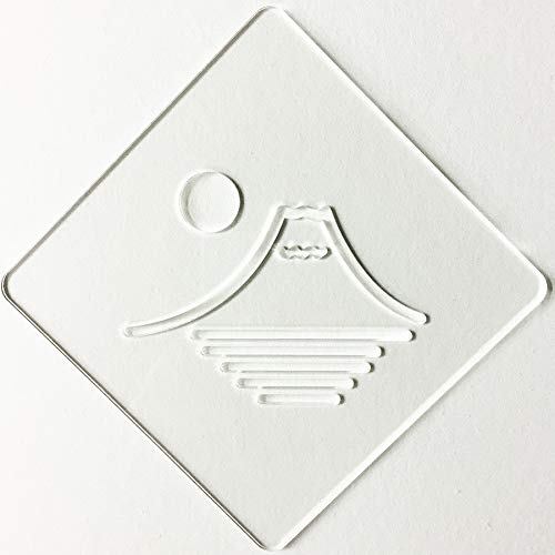 カフェアートステンシル 富士1 LAS-0097 ラテアートが簡単に作れる!デコレーションに最適!