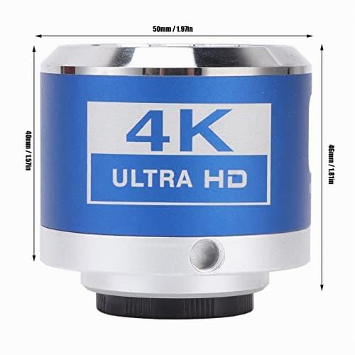 Fotocamera per Microscopio, Fotocamera per Microscopio Video Digitale Elettronico Industriale 4K 1080P HDMI con Telecomando, Sensore CMOS Ad Alta sensibilità, Fotocamera (Spina
