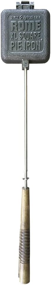 Rome Industries 1760 Double Xl Square Pie Iron, 5" X 28", Gray