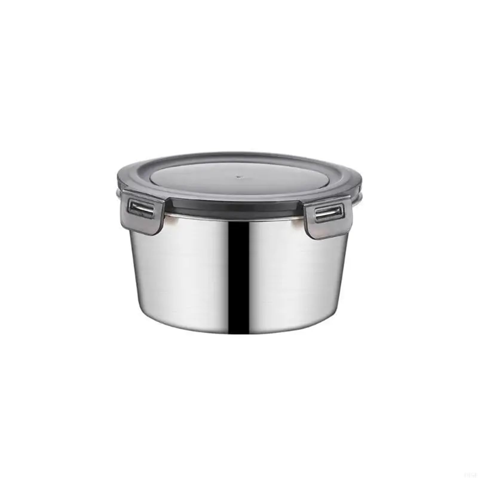 Contenitori per Alimenti Ermetici in Acciaio Inox Contenitore for il pranzo a prova di perdite in acciaio inossidabile grande capacità con coperchio in metallo for la casa e l'ufficio(350ML)