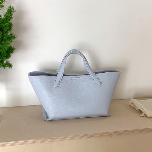 Sac à main en cuir synthétique spacieux avec fermeture pression