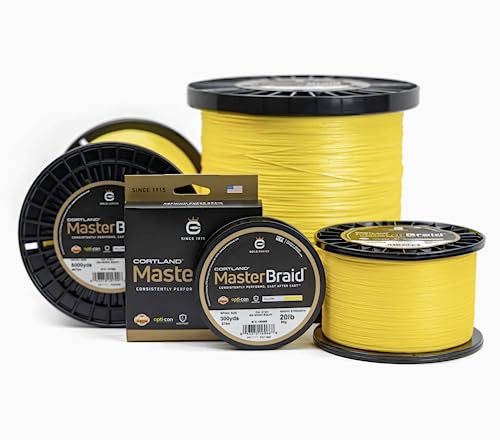 Cortland Master Braid, Size 8 lb, Yellow