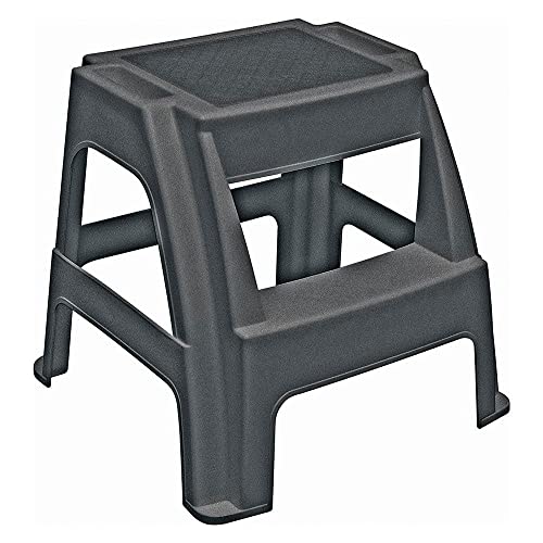 BANQUETA PLASTICA MONOBLOCO COM ESCADA PAIVA PRETA