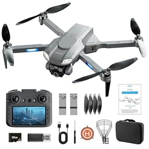 4DRC M7 GPS Drone with 4K Camera for Adults with Brushless Motor and Follow Me Mode,Long Flight Time and Distance,5G FPV Transmission and Auto Return