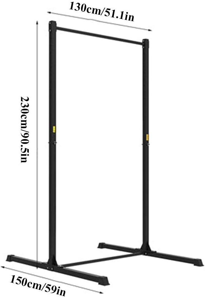 Multifunctional Gymnastic Bars Expandable Horizontal Bar for Home with Adjustable Height Practice Bar Junior Training Bar for Kids Children Adult Support (Black)