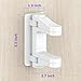 Door Handle Baby Proof, 2 Pack Door Locks for Kids Safety No Drilling, Strong 3M Adhesive Door Lever Lock Child Proof Cabinet Simple Install and No Tools Needed, White