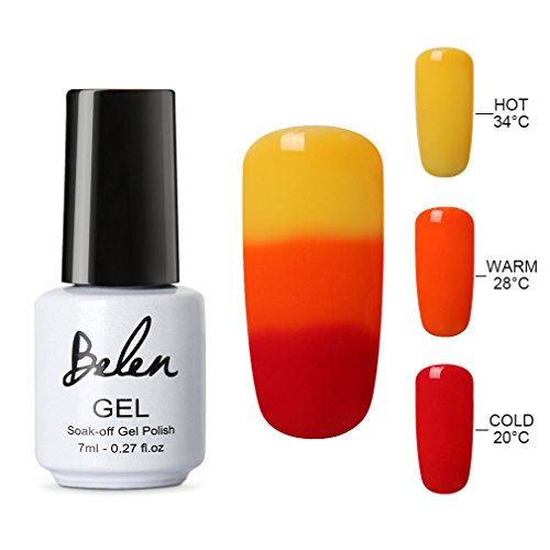 Belen Thermal Temperature Color Changing Gel Nail Polish Soak Off UV LED Nail Lacquer 4224