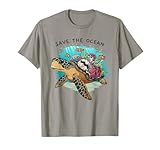 Save the Ocean Sea Turtle Coral Reef T-Shirt
