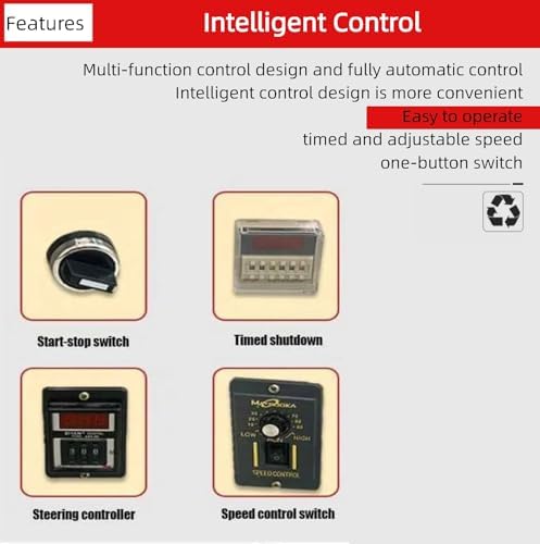 Industrial Dry Powder Mixer, Electric Stainless Steel Blender with 360° Rotation, Timer & Variable Speed Control for Lab & Commercial Use, Efficient Mixing Machine