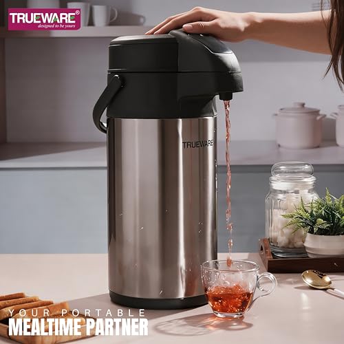 Image of Trueware PU Insulated Beverage Dispenser 2700 ML Stainless Steel for Serving Tea and Coffee