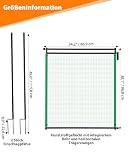 Signstek Tor für Begrenzungszaun - 90 cm, Tür für Gartenzaun mit Einhand Öffnung, mobiles Zauntor für Camping, Garten, Weide
