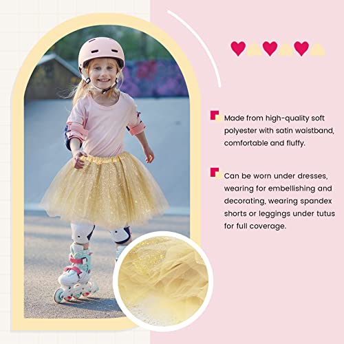 Simplicity Baby Girl's 4 Layers Tulle Tutu Skirt, 6 Months to 8 Years