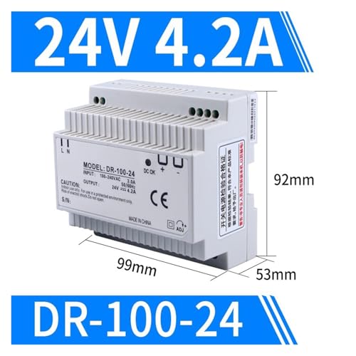 Alimentation rail DIN DR-100-24 évite les pannes de courant industrielles