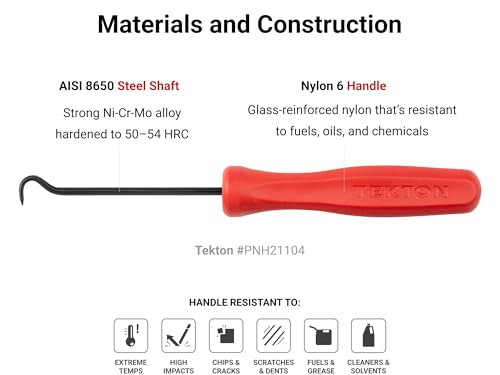 Image of TEKTON 180-Degree Pointed Hook (1 /8 x 3 in. shank) | PNH21107 | Made in USA