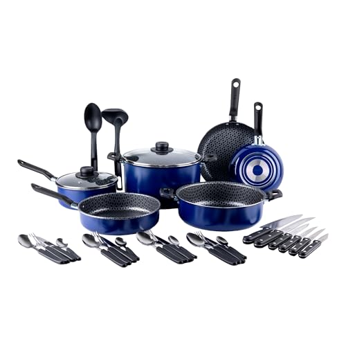 Listado de Bateria de cocina ekco favoritos de las personas. 49 Ekco Batería de Cocina 32 Piezas Azul con Antiadherente