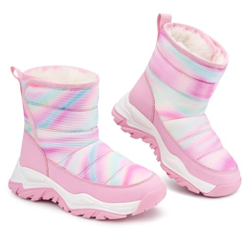Stelle Toddler Snow Boots Girls Lightweight Warm Winter Shoes(TDP,9MT) - image 1