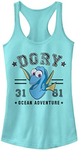 Fifth Sun Finding Dory Dory Varsity Graphic Racerback Tank Top Shirt image 4