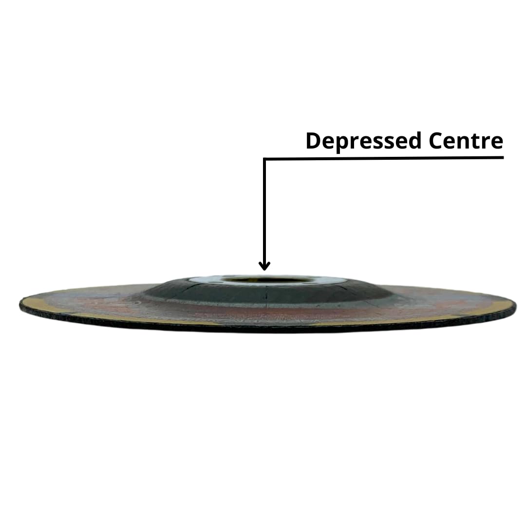 WA - Paquete de 25 ruedas de corte finas centrales deprimidas de 6 x 1/16 x 7/8 pulgadas para discos de corte de metal y acero inoxidable utilizados en amoladora angular de 6 pulgadas de diámetro