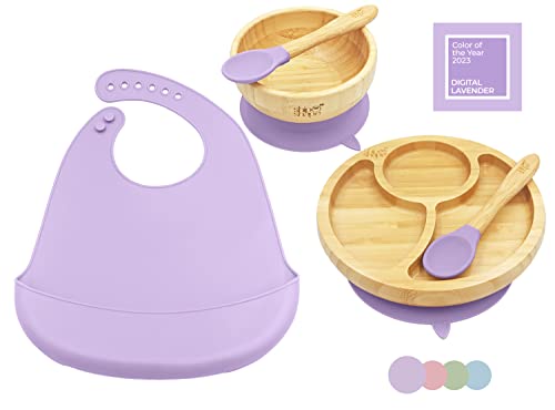 Ship Shape - Kindergeschirr Set Bambus Kinderteller Unterteilt - 2 x...