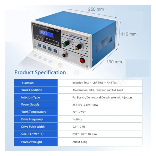 Testeur d'injecteurs CR-C machine de test pour diagnostiquer les fuites