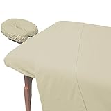 Massage Table Flannel Cotton 3-piece Luxury Spa Sheet Set Linens