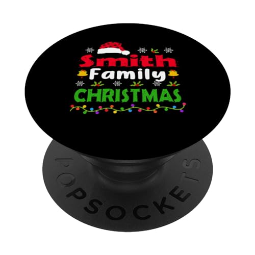 Personalised Smith Family Christmas Matching Funny Xmas PopSockets PopGrip Intercambiable