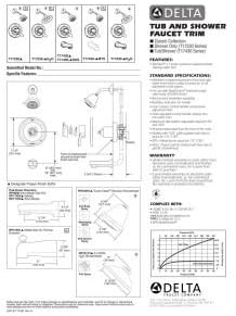 Miniatura 2 de DELTA FAUCET T17230 - Ducha clásica solamente, 5.25 x 7.50 x 5.25 pulgadas, cromo