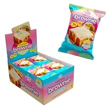 Prime Bites High Protein Brownie 12 Per Box, Birthday Cake Blondie - 19g of Protein, 5g of Collagen, Gluten Free, Low Sugar Treat, Delicious Protein Snack