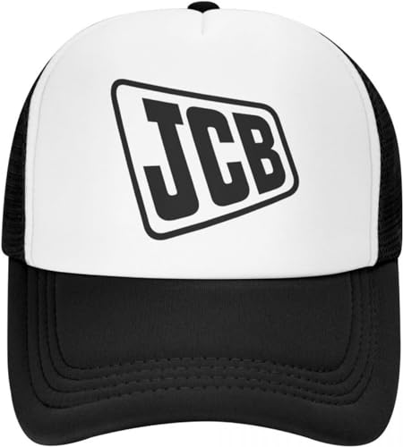 BDJYHACP Baseballkappe Snapback Sonnenhut Mode JCB Trucker Hut Männer Frauen Individuell verstellbare Unisex Baseballkappe Frühling Männer Frauen