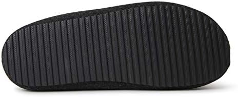 Dearfoams Men's Microwool Clog with Molded Footbed Slipper, Black, Large | Image 6