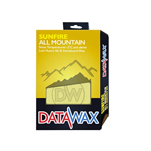 DataWax Sunfire All Mountain - Cera para esquís (110 g), Color Amarillo Cover