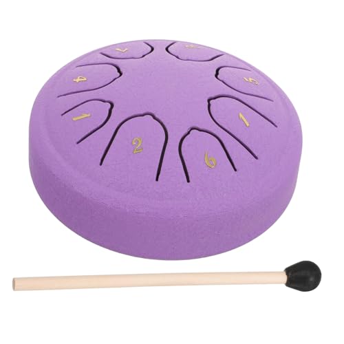 Totority Steel Tongue Drums for Boys and Girls 4 Inch Hand Drum Mallets Learning Instrument for Coordination and Rhythm