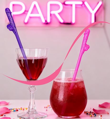 20 pitillos rosas y morados para despedida de soltera miniatura 6