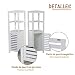 HOMCOM Armario de Baño Mueble Columna para Baño de 2 Estantes Abiertos...