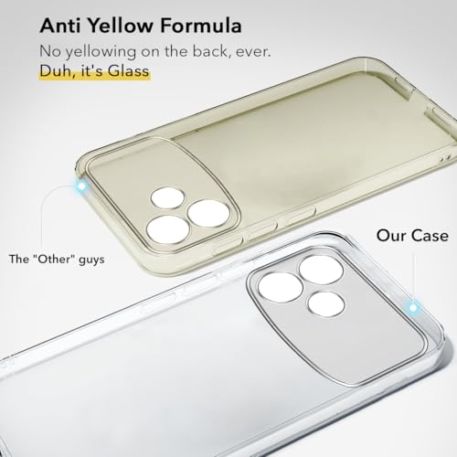 Image of Jkobi Lifetime Anti-Yellow Clear Back Cover Case for Oppo F33 Pro 5G (Sleek Hard Crystal | Shockproof and Camera Protection)
