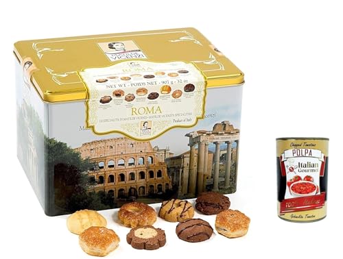 Matilde Vicenzi Biscotteria Roma 907 g, Sortiment der Patisserien kekse butterkekse cookies biscuits + Italian Gourmet polpa 400g