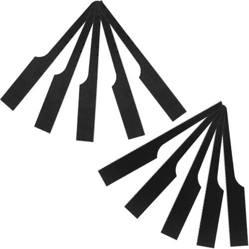 Lonrtesw 10 Hojas de de Repuesto Bimetálicas de Alta Potencia para Cuerpo de Aire Central, Herramienta de Corte, Hoja de Recíproca Dentada (24 Dientes + 32 Dientes)