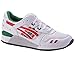 Asics Gel-Lyte III Unisex Sneaker Farbe: Weiß/Rot/Grün (0123); Größe: EUR 39 | US 7 | UK 6